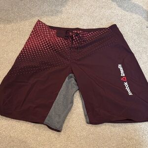 Reebok Men's Swim Shorts - Burgundy and Gray